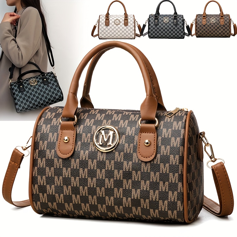 Bolsa de ombro feminina com al - Leatherwork Logo avaliação e preço