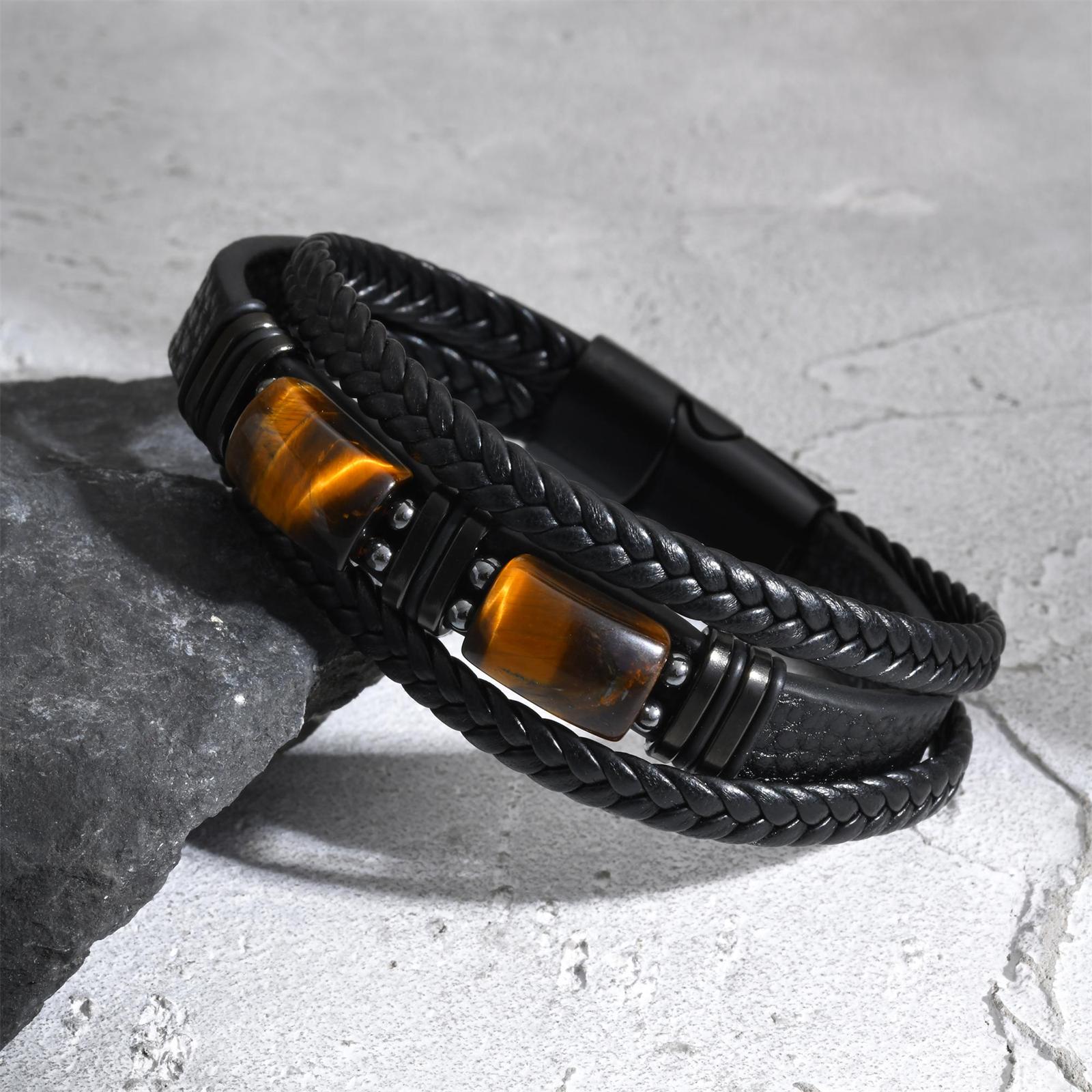 Pulseira de Couro Trançado Mas - Leatherwork Logo avaliação e preço