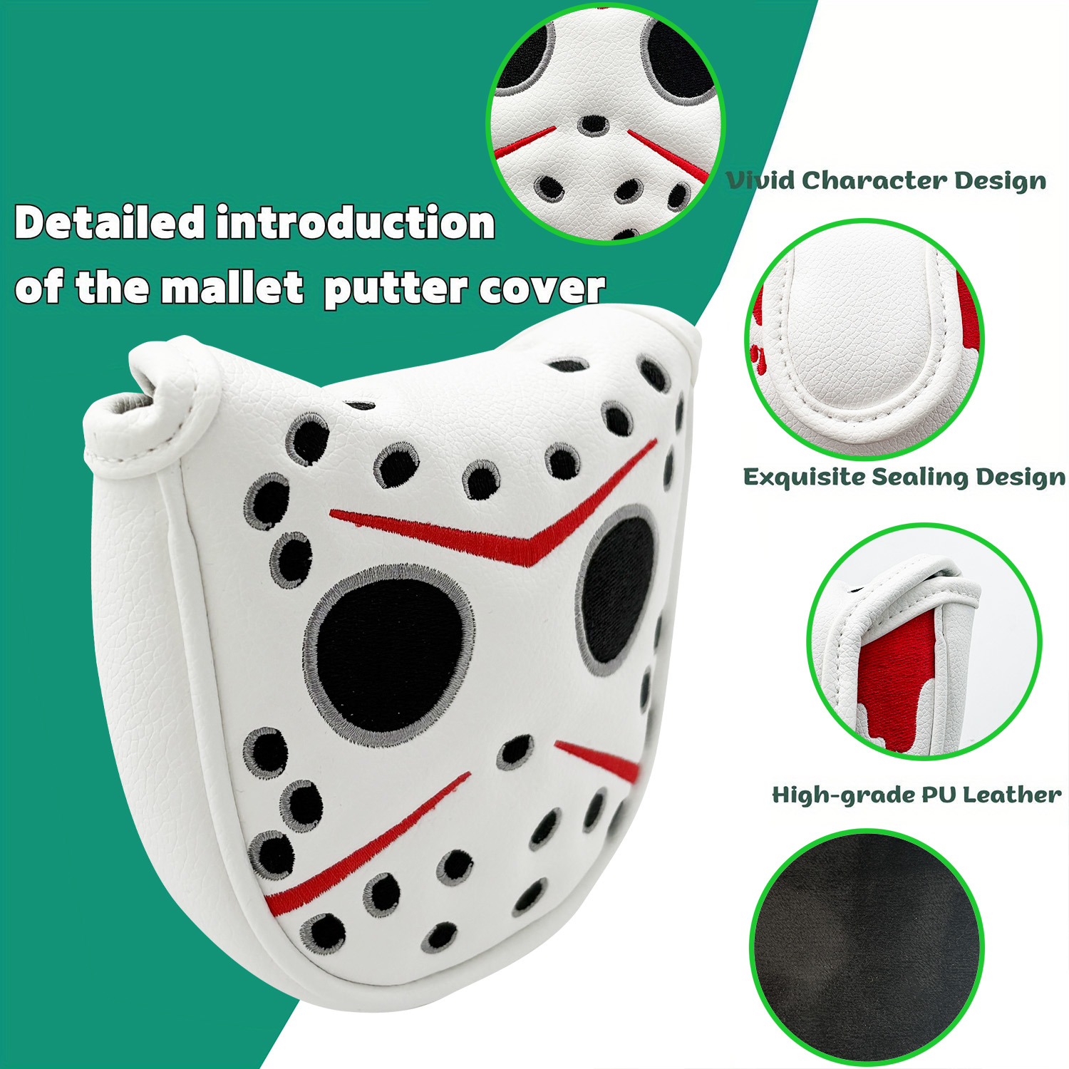Capas para Putter de Golfe, Ca - Leatherwork Mallet avaliação e preço
